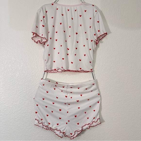 Heart Ruffle Pajama Set - Picture 4 of 6